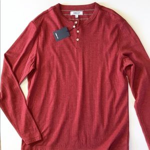 Crown & Ivy Red long Sleeve Knit Top